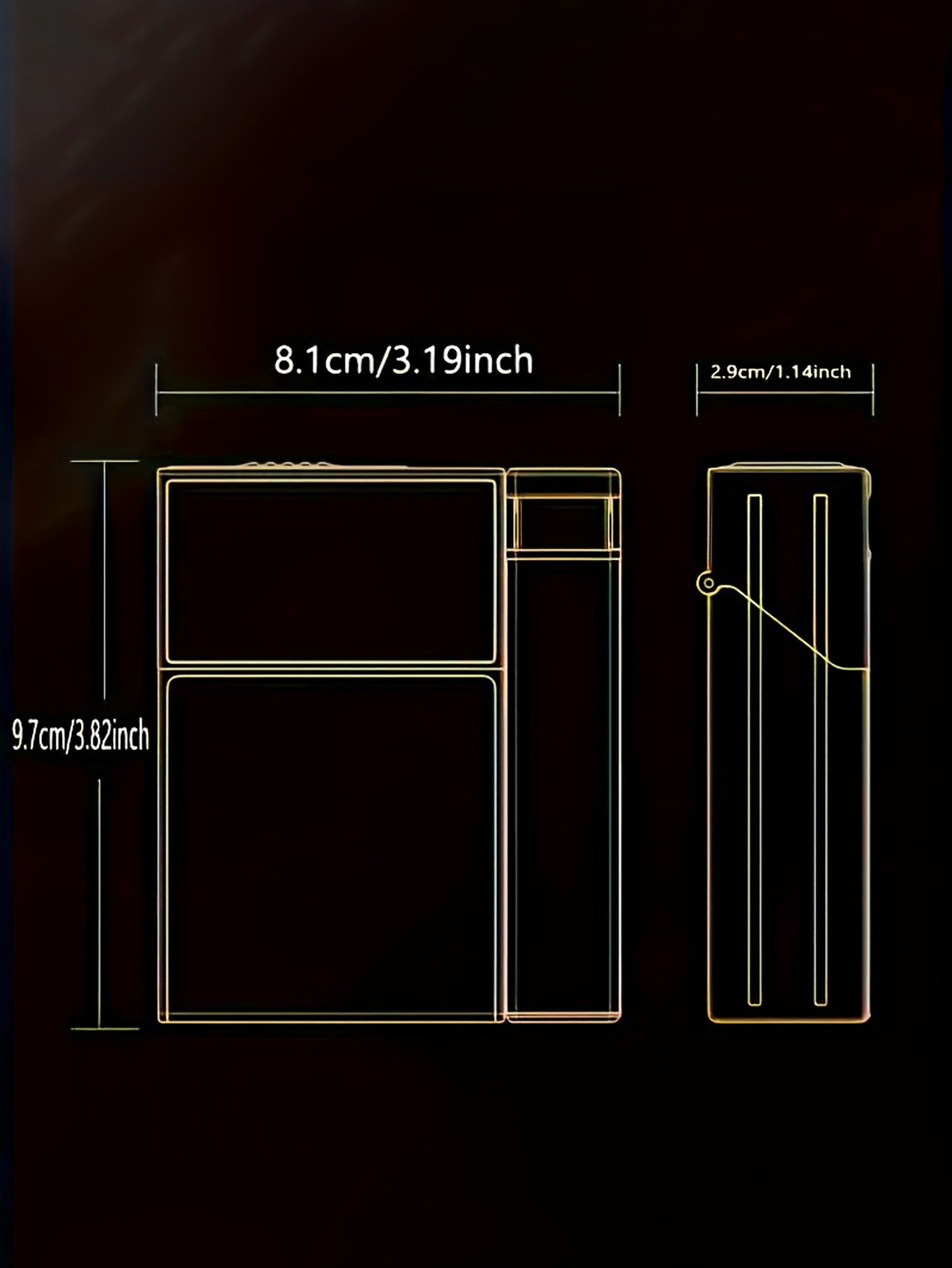 Custom cigarette cases and lighter cases